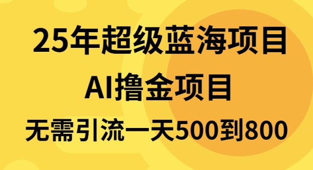 25年超级蓝海项目一天800+，半搬砖项目，不需要引流 - 小毅网创-小毅网创