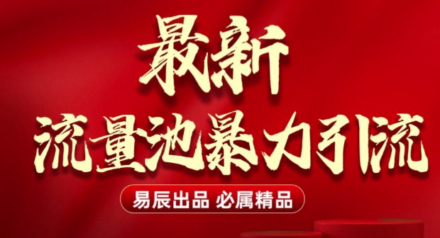 最新“流量池”无门槛暴力引流(全网首发)日引500+ - 小毅网创-小毅网创