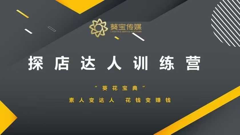探店达人训练营，素人变达人，花钱变赚钱 - 小毅网创-小毅网创