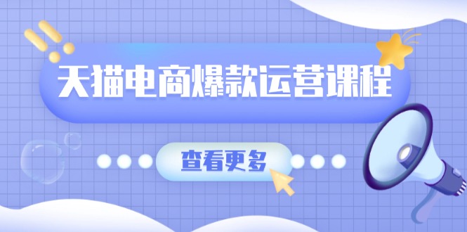 天猫电商爆款运营课程，爆款卖点提炼与流量实操，多套模型全面学习 - 小毅网创-小毅网创