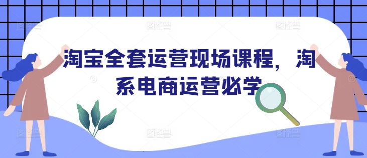 淘宝全套运营现场课程，淘系电商运营必学 - 小毅网创-小毅网创