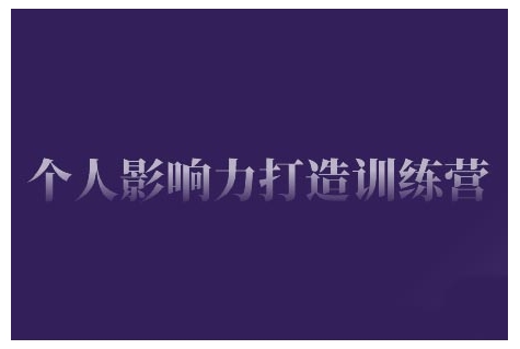 个人影响力打造训练营，掌握公域引流、私域运营、产品定位等核心技能，实现从0到1的个人IP蜕变 - 小毅网创-小毅网创