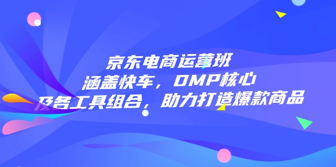 京东电商运营班：涵盖快车，DMP核心及各工具组合，助力打造爆款商品 - 小毅网创-小毅网创