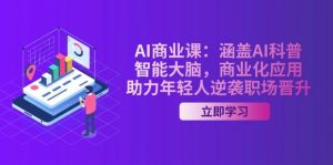 AI商业课：涵盖AI科普，智能大脑，商业化应用，助力年轻人逆袭职场晋升-小毅网创