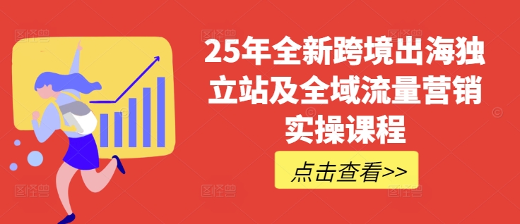 25年全新跨境出海独立站及全域流量营销实操课程，跨境电商独立站TIKTOK全域营销普货特货玩法大全 - 小毅网创-小毅网创