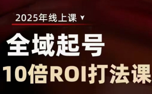 2025全域起号10倍ROI打法课，助你提升直播间的投资回报率 - 小毅网创-小毅网创