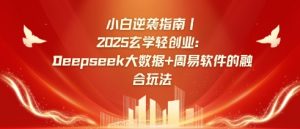 小白逆袭指南，2025玄学轻创业：Deepseek大数据+周易算法的融合玩法-小毅网创