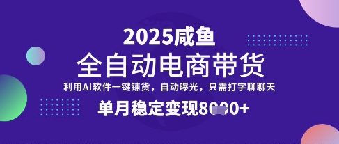 全网首发【闲鱼全自动电商带货】三年磨一剑，一朝露锋芒，单月稳定变现8k+【揭秘】 - 小毅网创-小毅网创
