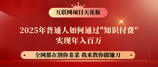镰刀训练营超级IP合伙人，25年普通人如何通过“知识付费”年入百万！ - 小毅网创-小毅网创