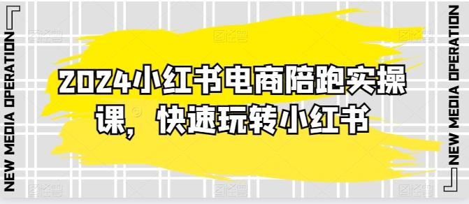 2024小红书电商陪跑实操课，快速玩转小红书，超过20节精细化课程 - 小毅网创-小毅网创