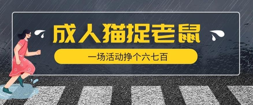 最近很火的成人版猫捉老鼠，一场活动挣个六七百太简单了【揭秘】 - 小毅网创-小毅网创