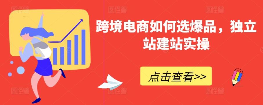 跨境电商如何选爆品，独立站建站实操-小毅网创