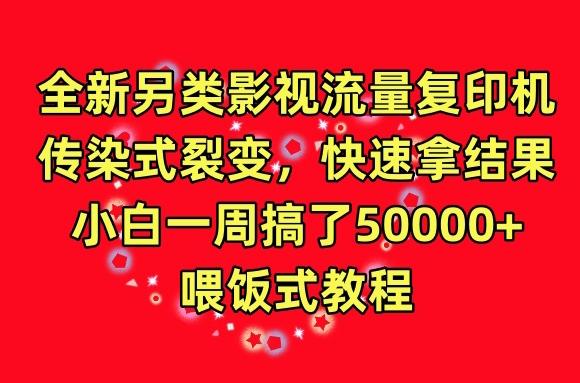 全新另类影视流量复印机，传染式裂变，快速拿结果，小白一周搞了50000+，喂饭式教程【揭秘】 - 小毅网创-小毅网创