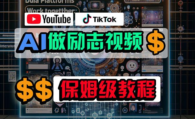 利用AI制作励志视频，在YouTube和TikTok赚钱，小白可做(附工具 - 小毅网创-小毅网创