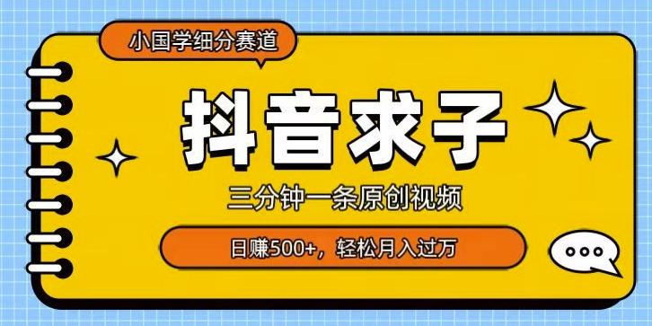 小国学细分赛道，三分钟一条原创视频，日赚500+，可矩阵复制 - 小毅网创-小毅网创