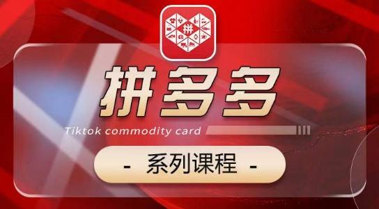 2024拼多多系列课，【基础】【运营】【活动】【推广】【玩法】5大模块 - 小毅网创-小毅网创