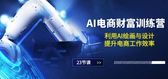 AI电商-财富训练营：利用AI绘画与设计，提升电商工作效率(23节课) - 小毅网创-小毅网创