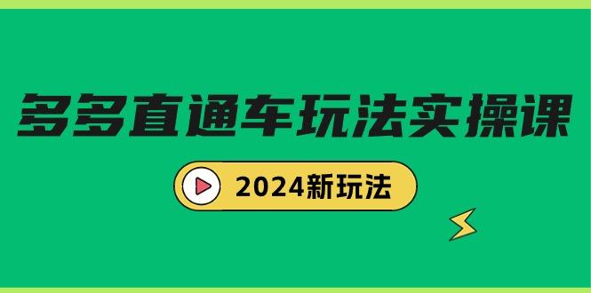 (9412期)多多直通车玩法实战课，2024新玩法(7节课) - 小毅网创-小毅网创