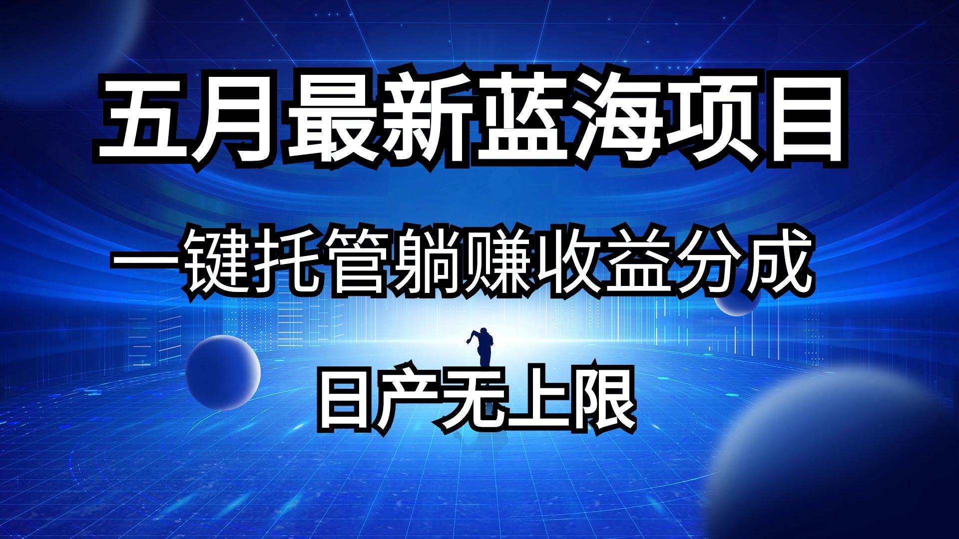 五月刚出最新蓝海项目一键托管 躺赚收益分成 日产无上限 - 小毅网创-小毅网创
