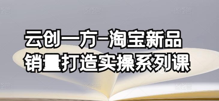 云创一方-淘宝新品销量打造实操系列课，基础销量打造(4课程)+补单渠道分析(4课程) - 小毅网创-小毅网创