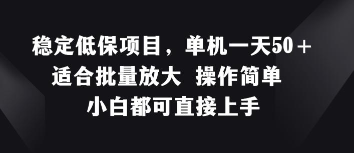 稳定低保项目，单机一天50+适合批量放大 操作简单 小白都可直接上手【揭秘】 - 小毅网创-小毅网创