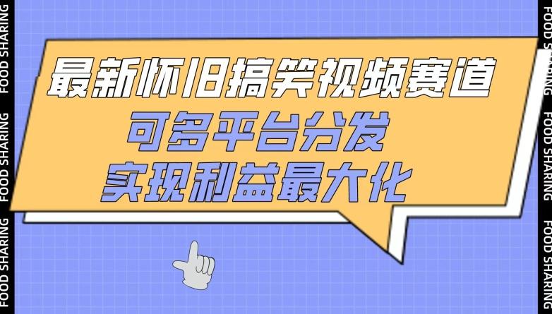 最新怀旧搞笑视频赛道，可多平台分发，实现利益最大化【揭秘】 - 小毅网创-小毅网创
