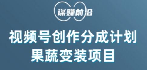 视频号创作分成计划水果蔬菜变装玩法，借助AI变现 - 小毅网创-小毅网创