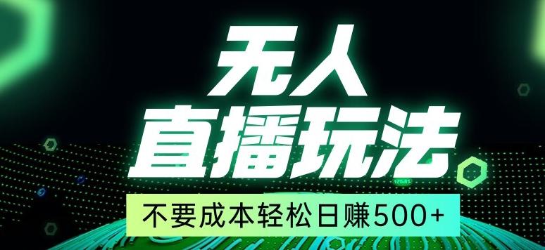 全网首发24年最新无人直播玩法，不需要成本，无需人力，一台电脑24小时为你工作 - 小毅网创-小毅网创