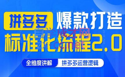 云杉老师·拼多多爆款打造标准化流程2.0 - 小毅网创-小毅网创