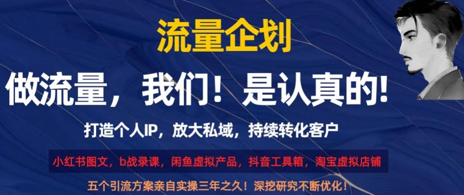 流量企划，打造个人IP，放大私域，持续转化客户【揭秘】 - 小毅网创-小毅网创