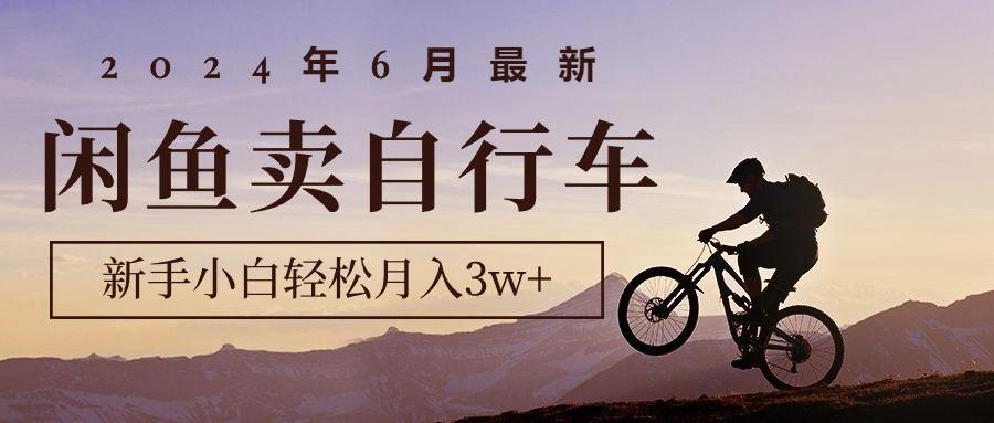 2024年6月最新闲鱼卖自行车，新手小白轻松月入3w+项目 - 小毅网创-小毅网创