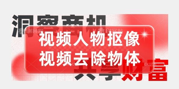 【超强视频处理工具】视频人物抠像+视频去除物体 - 小毅网创-小毅网创