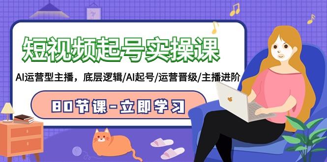 (9470期)短视频起号实操课，AI运营型主播，底层逻辑/AI起号/运营晋级/主播进阶/80节 - 小毅网创-小毅网创