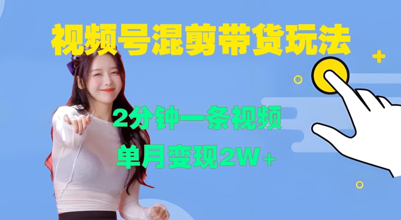 视频号混剪玩法，2分钟一条视频，单月变现2W+【揭秘】 - 小毅网创-小毅网创