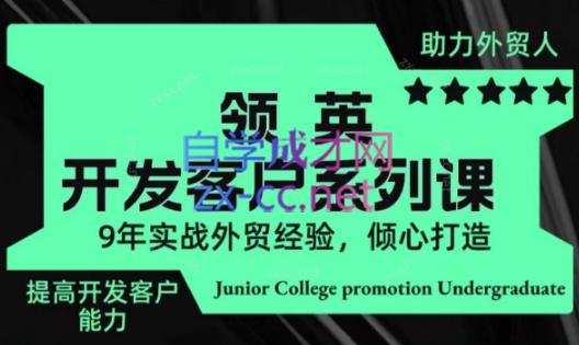 城哥·领英开发客户系列课 - 小毅网创-小毅网创