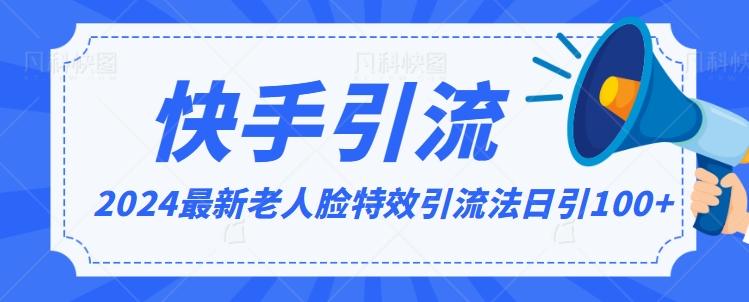 2024全网最新讲解老人脸特效引流方法，日引流100+，制作简单，保姆级教程【揭秘】 - 小毅网创-小毅网创