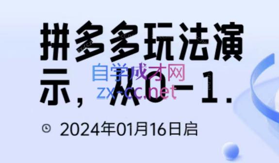 吴老师·拼多多从选品到截流到付费的玩法技巧 - 小毅网创-小毅网创