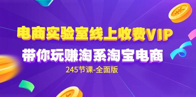 (9859期)电商-实验室 线上收费VIP，带你玩赚淘系淘宝电商(245节课-全面版) - 小毅网创-小毅网创