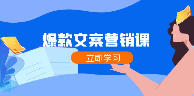 爆款文案营销课：公域转私域，涨粉成交一网打尽，各行业人士必备 - 小毅网创-小毅网创