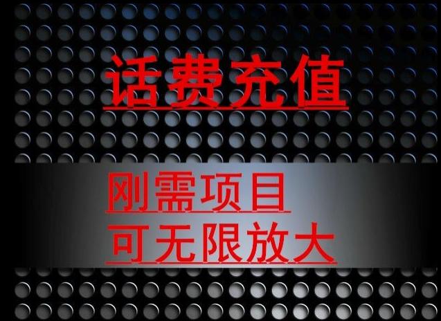 最新蓝海项目，刚需赛道，95折充话费月入5位数 - 小毅网创-小毅网创