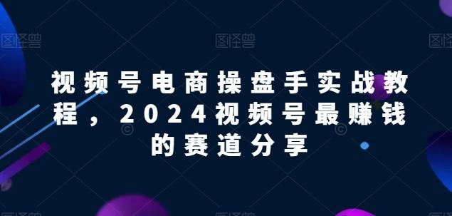 视频号电商实战教程，2024视频号最赚钱的赛道分享 - 小毅网创-小毅网创
