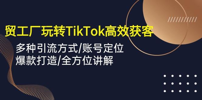 外贸工厂玩转TikTok高效获客，多种引流方式/账号定位/爆款打造/全方位讲解 - 小毅网创-小毅网创