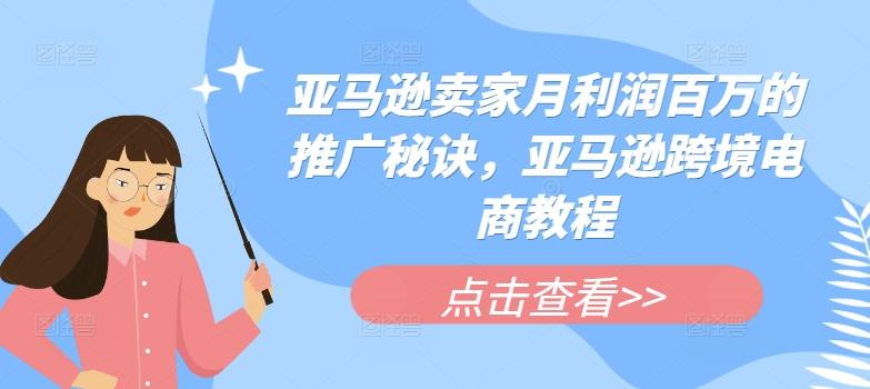 亚马逊卖家月利润百万的推广秘诀，亚马逊跨境电商教程 - 小毅网创-小毅网创