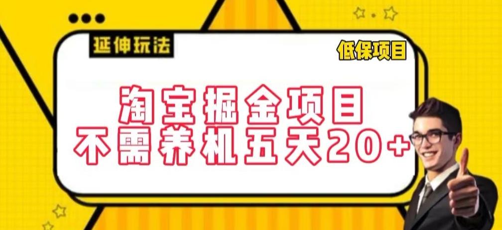 淘宝掘金项目，不需养机，五天20+，每天只需要花三四个小时【揭秘】 - 小毅网创-小毅网创