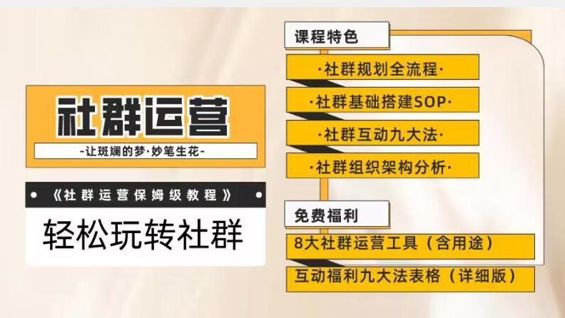 【社群运营】保姆式教程：九大互动法，八款社群运营工具助你轻松玩转社群【揭秘】 - 小毅网创-小毅网创