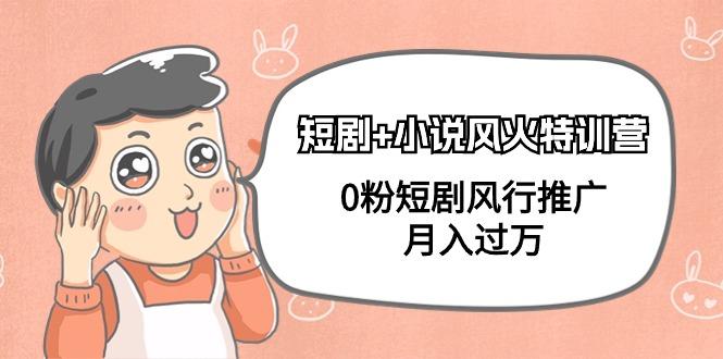 (9374期)短剧+小说风火特训营，0粉短剧风行推广，月入过万(102节课) - 小毅网创-小毅网创