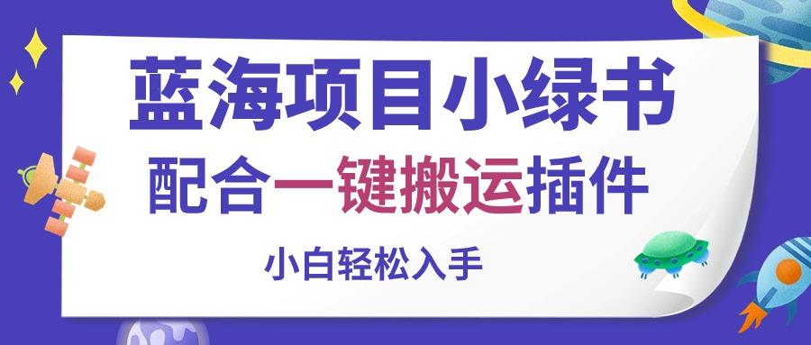 蓝海项目小绿书，配合一键搬运插件，小白轻松入手 - 小毅网创-小毅网创