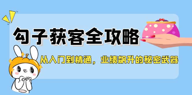 从入门到精通，勾子获客全攻略，业绩飙升的秘密武器 - 小毅网创-小毅网创