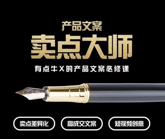 产品文案【卖点大师】高转化电商，有点牛X的产品文案必修课 - 小毅网创-小毅网创