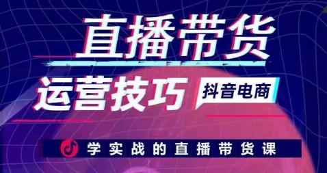 直播带货运营技巧，学实战的直播带货课 - 小毅网创-小毅网创